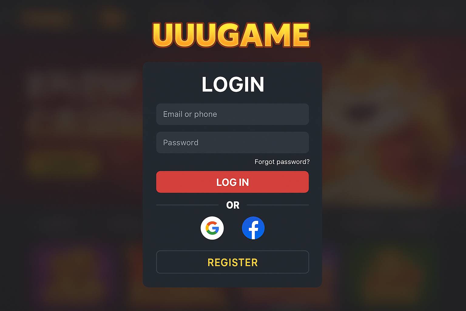 Não Perca tempo, o rRgistro na site UUUGAME